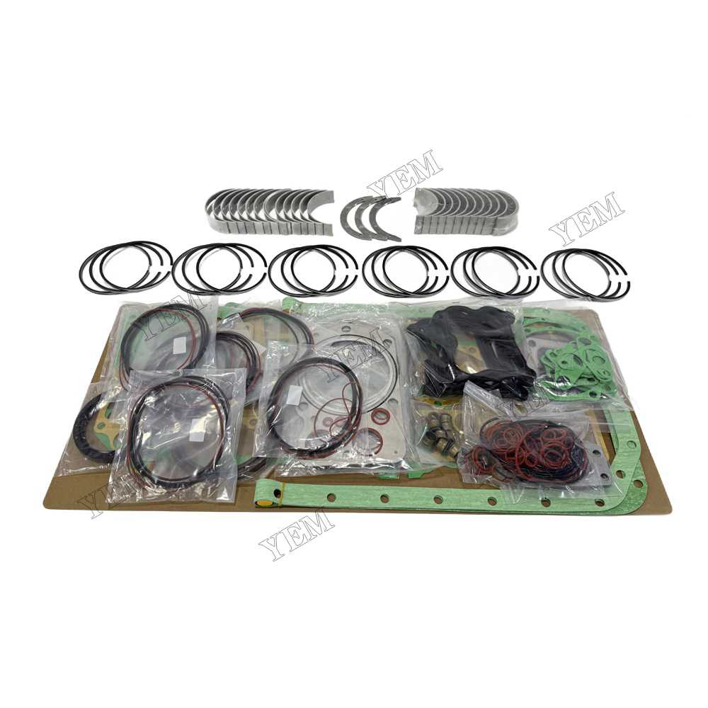 YEM Parts Piston Rings With Gasket Set With Bearing Set for Mitsubishi 6D20 Spare Parts For Mitsubishi