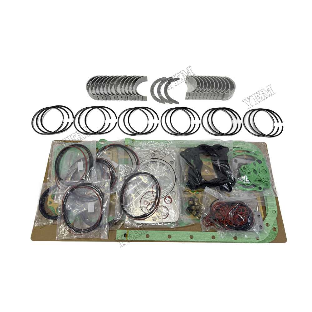 YEM Parts Piston Rings With Gasket Set With Bearing Set for Mitsubishi 6D20 Spare Parts For Mitsubishi