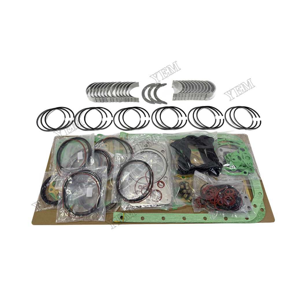 YEM Parts Piston Rings With Gasket Set With Bearing Set for Mitsubishi 6D20 Spare Parts For Mitsubishi