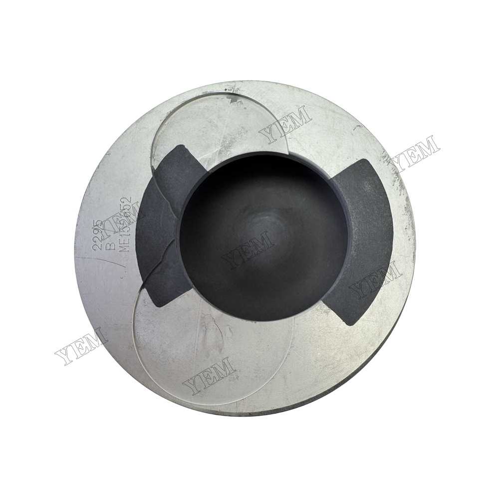 YEM Parts Piston With Pin And Clips ME152652 Fits For Mitsubishi 6D24 Engine Parts