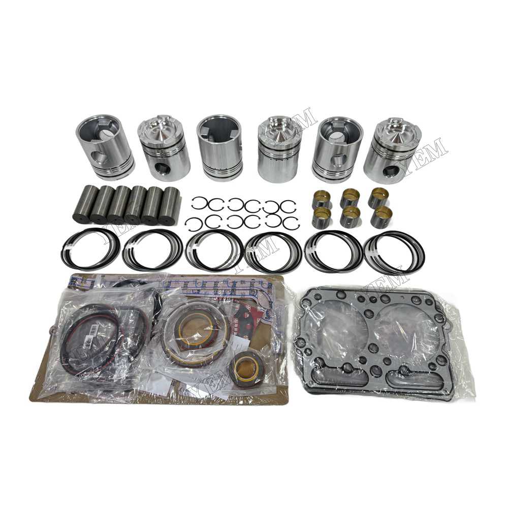 YEM Parts Piston and Rings With Gasket Set for Cummins NHC-250 Diesel Engine Spare Parts