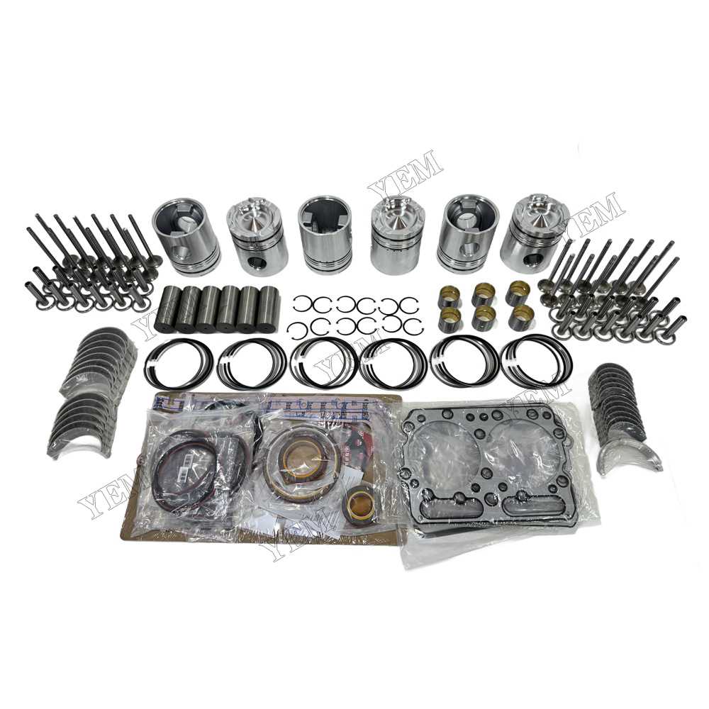 YEM Parts Piston Kit With Gasket Set With Bearing Set With Valves for Cummins NHC-250 For Cummins