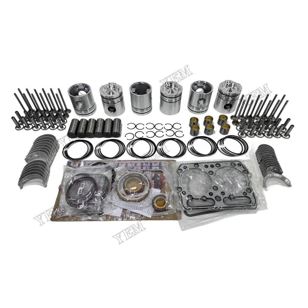 YEM Parts Piston Kit With Gasket Set With Bearing Set With Valves for Cummins NHC-250 For Cummins