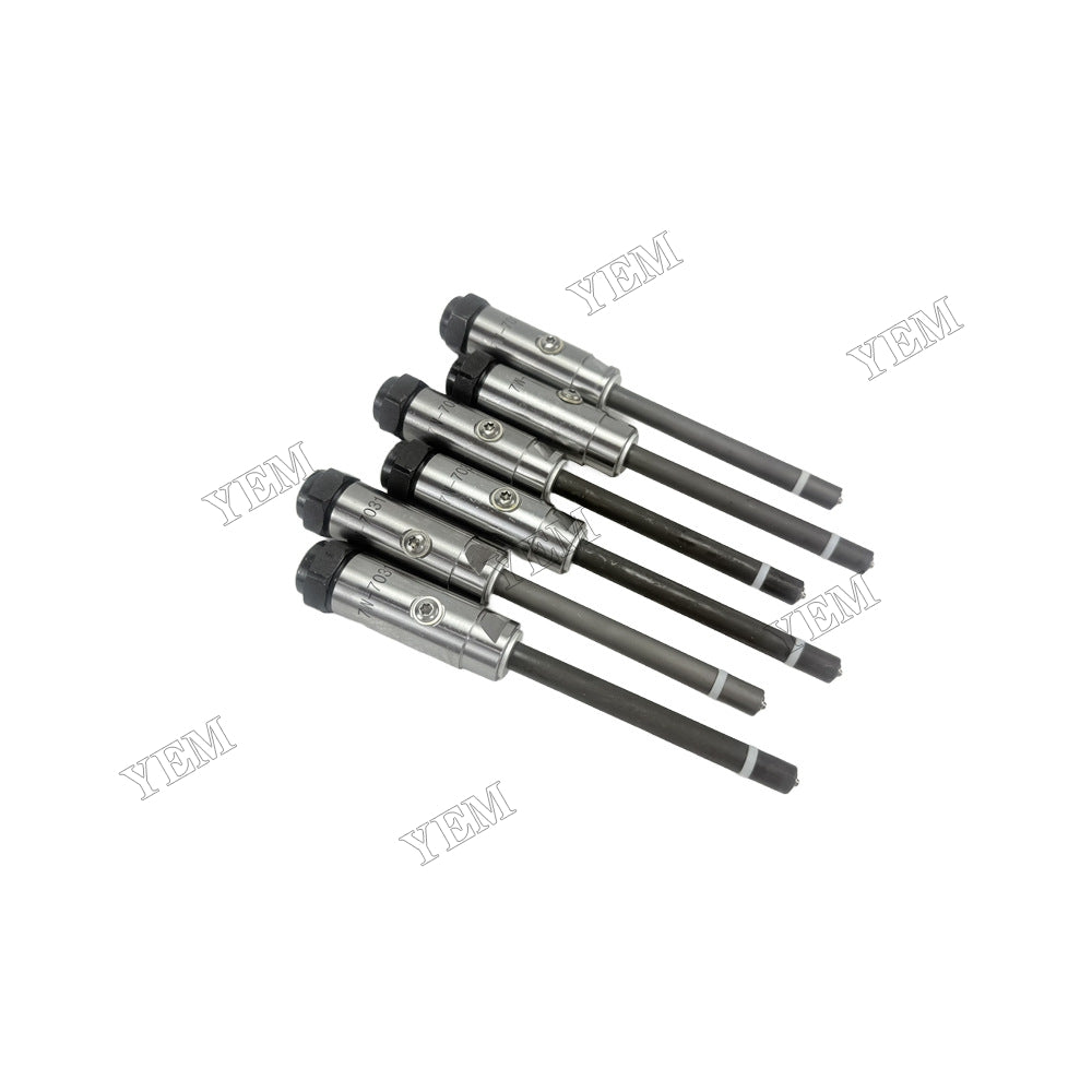 YEM Parts 6 Pieces Fuel Injector 7W-7031 for Caterpillar CAT Engine 3406B 3406C 3412C For Caterpillar