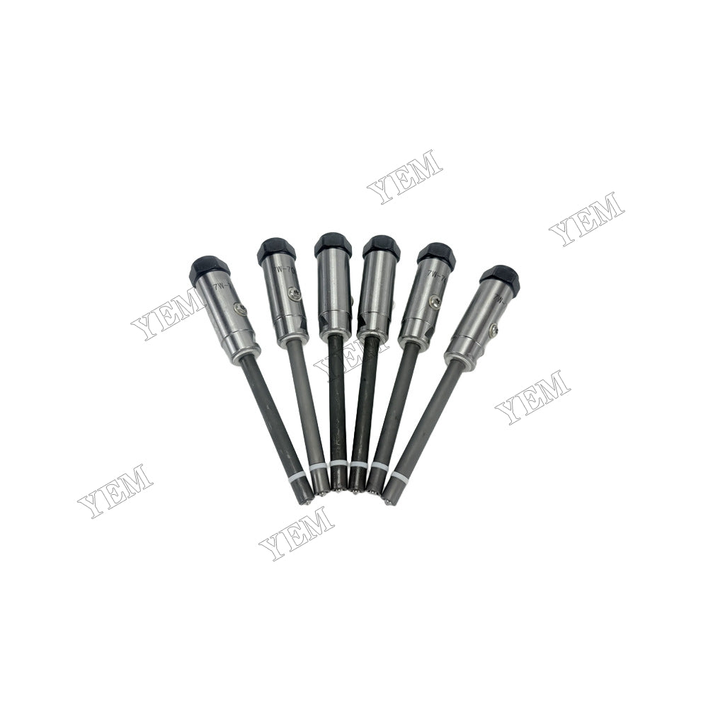 YEM Parts 6 Pieces Fuel Injector 7W-7031 for Caterpillar CAT Engine 3406B 3406C 3412C For Caterpillar