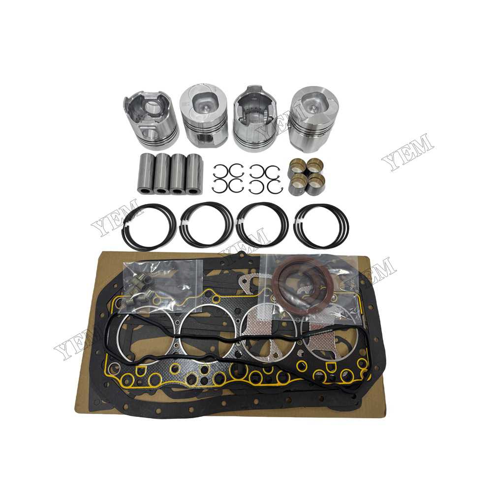 YEM Parts Piston and Rings With Gasket Set for FAWDE 4DX21-53D Diesel Engine Spare Parts For FAWDE