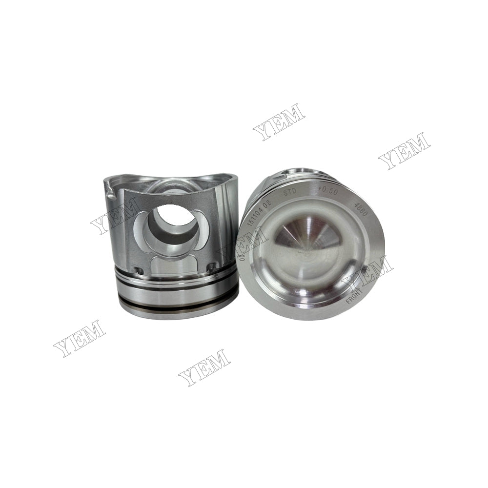 YEM Parts 4955481 Piston +0.5mm for Cummins QSB6.7+0.5 Diesel Engine Spare Parts For Cummins