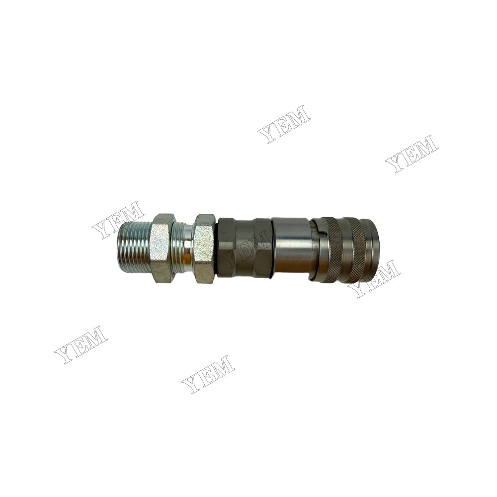 YEM Parts Flat Face Probe BSPP Aftermarket Faster FFH0812GASM Quick Release For Caterpillar
