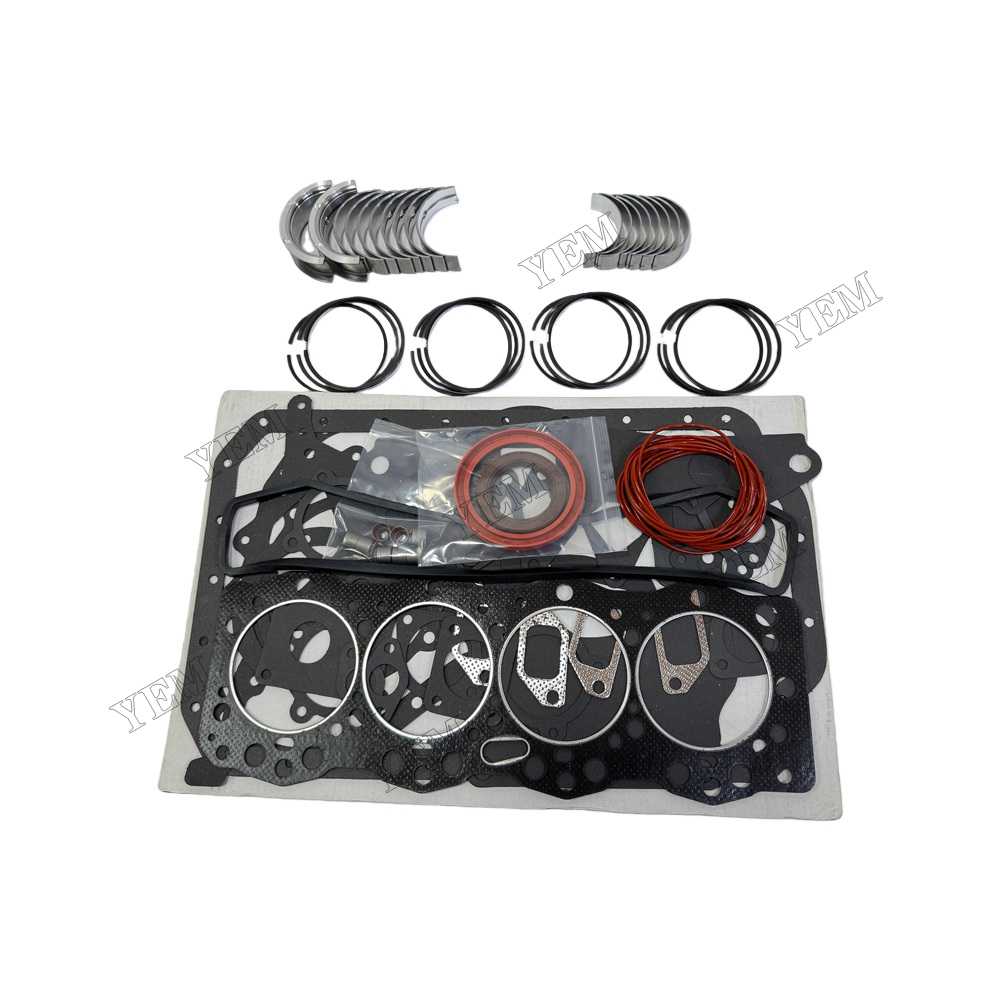 YEM Parts Piston Ring + Overhaul Gasket Kit + Main for Yuchai R4108ZY4 Spare Parts For Yuchai