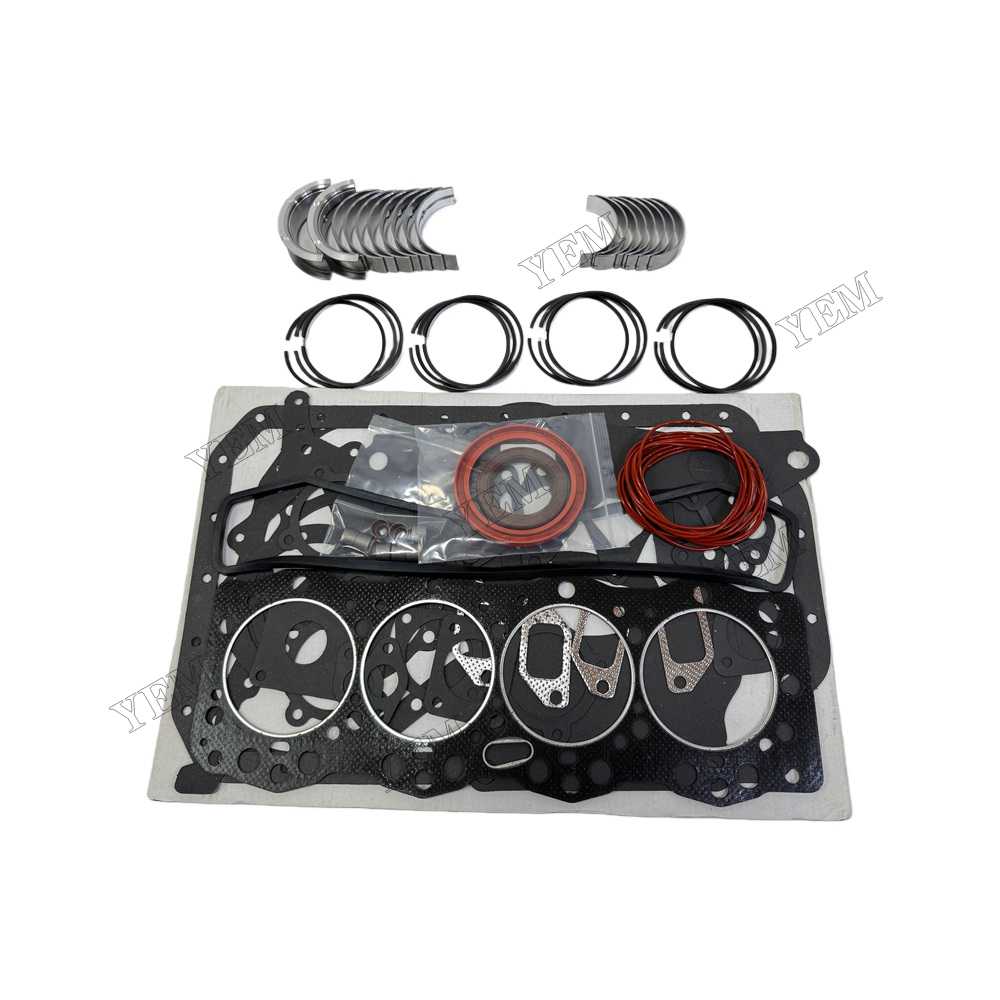 YEM Parts Piston Ring + Overhaul Gasket Kit + Main for Yuchai R4108ZY4 Spare Parts For Yuchai