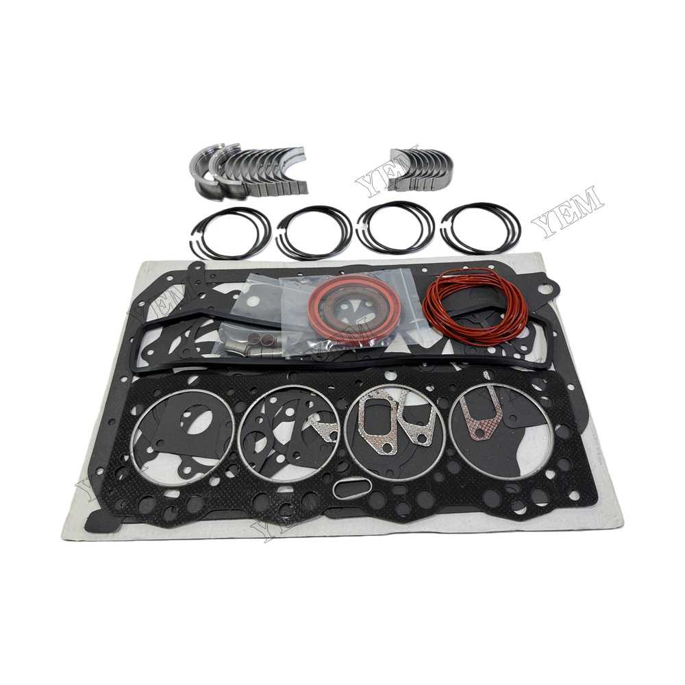 YEM Parts Piston Ring + Overhaul Gasket Kit + Main for Yuchai R4108ZY4 Spare Parts For Yuchai