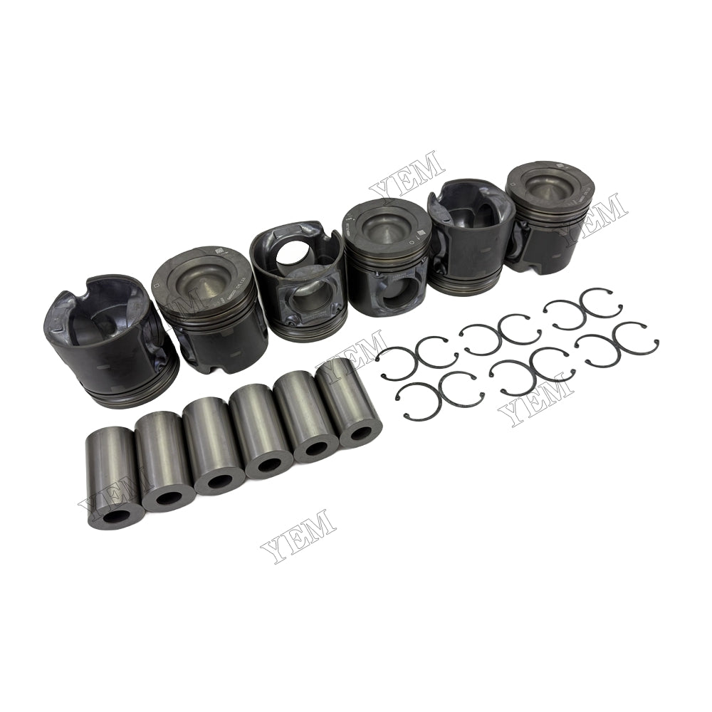 YEM Parts 5486204 Piston + Pin for Cummins QSG12 Diesel Engine Spare Parts For Cummins