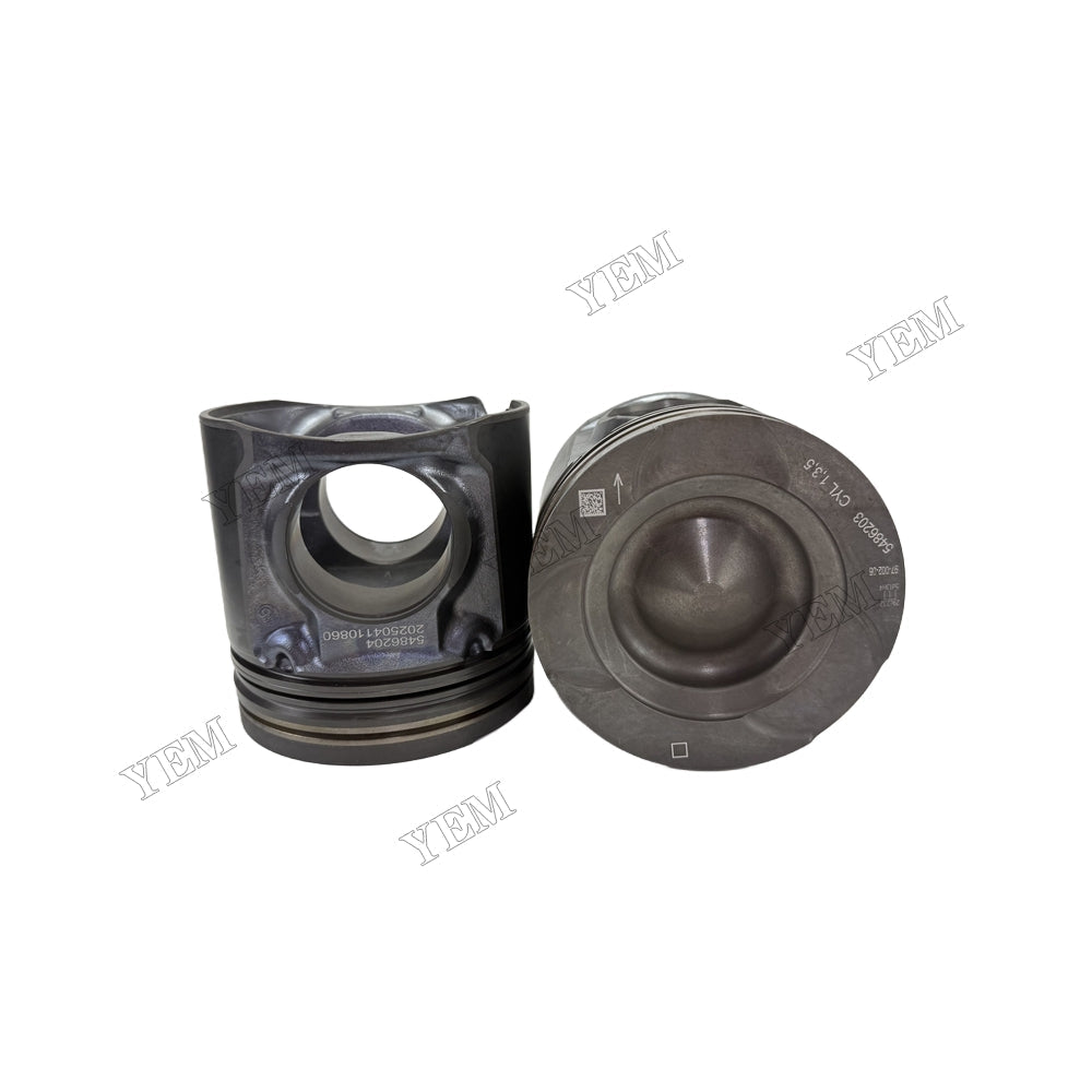 YEM Parts 5486204 Piston + Pin for Cummins QSG12 Diesel Engine Spare Parts For Cummins