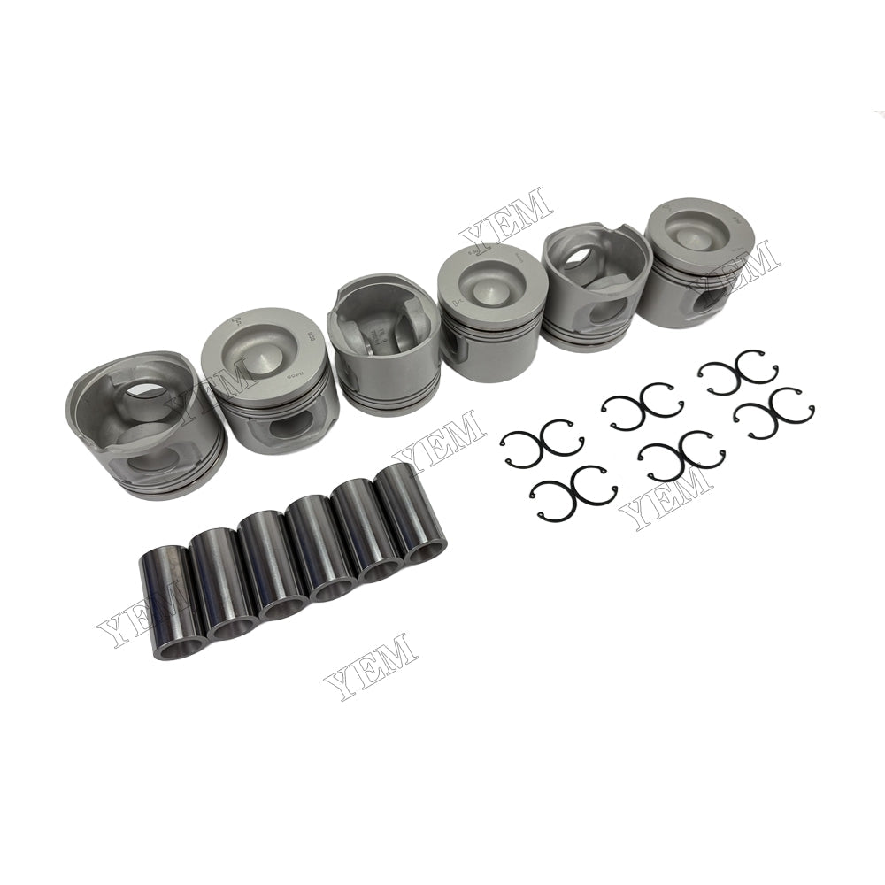 YEM Parts +0.5 Piston Kit With Ring 04284179 for Deutz Engine BF4M2012C BF4M2012 BF6M2012 For Volvo