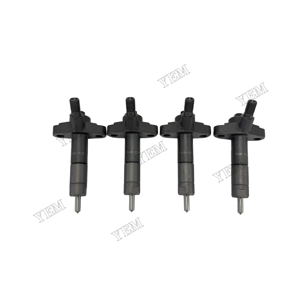 YEM Parts 4 Pieces Fuel Injector 81868876 for Holland 5610S 6610S 7610S TB80 TB85