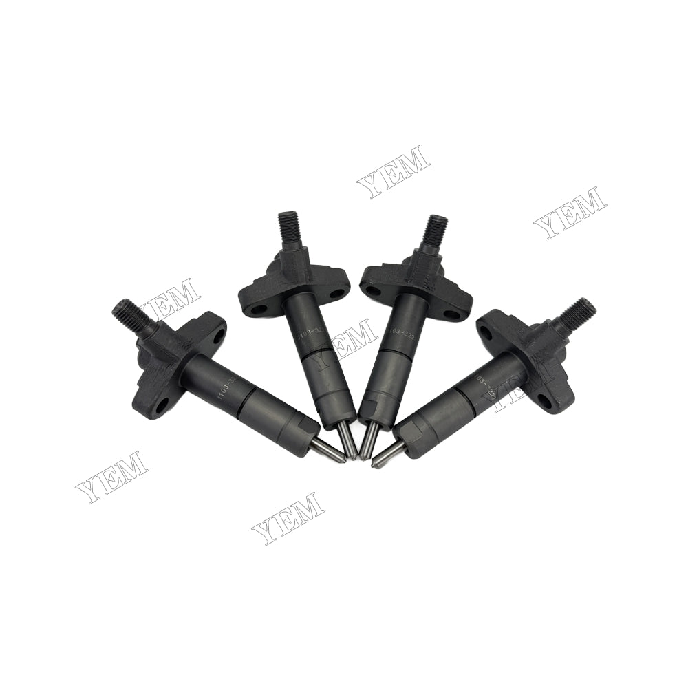YEM Parts 4 Pieces Fuel Injector 81868876 for Holland 5610S 6610S 7610S TB80 TB85 YEMPARTS