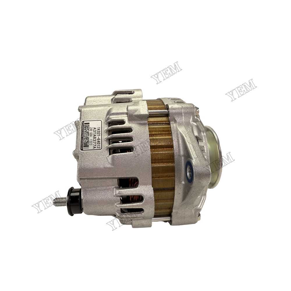 YEM Parts 24V 60A Alternator 1K021-64010 1K021-64011 1K021-64012 for Kubota Engine V3800 For Kubota