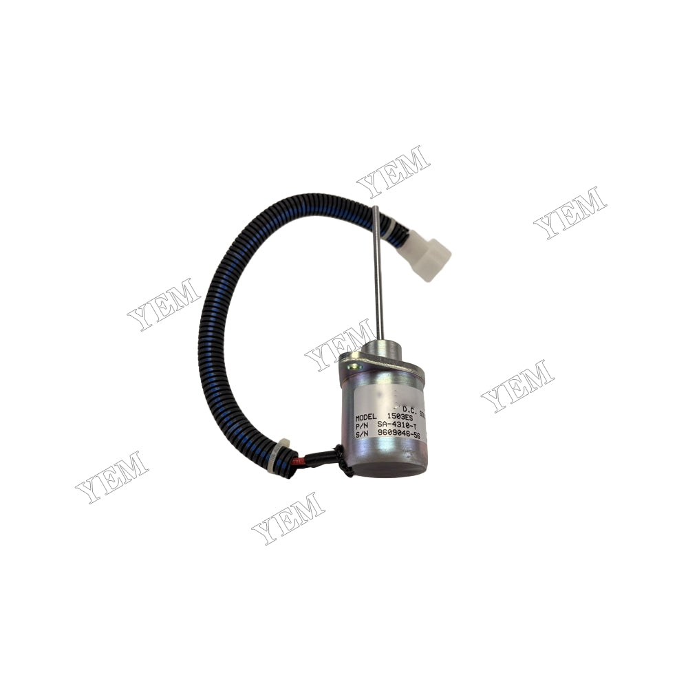 YEM Parts 12V Stop Solenoid 17490-60010 SA-4310-12 for Kubota Engine D1703 Tractor L3408