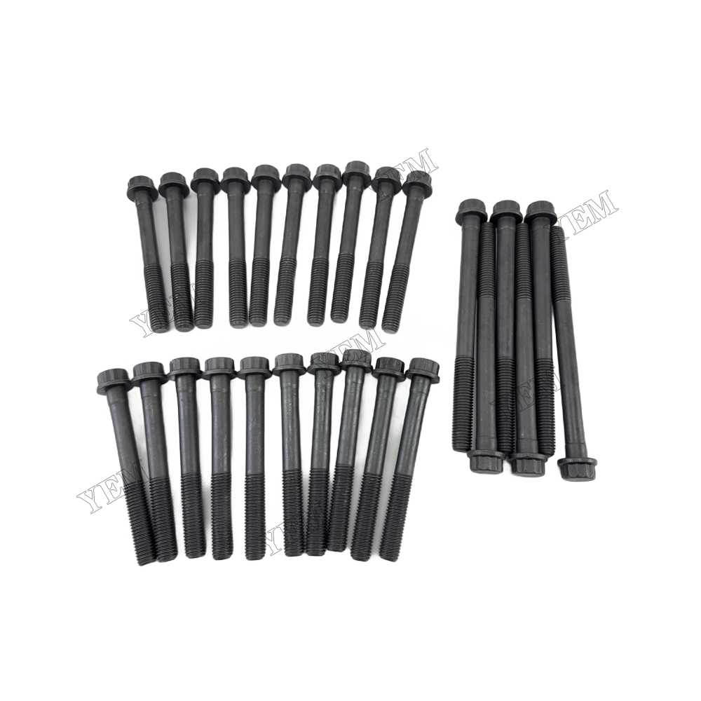 YEM Parts ME011016 ME011015 Cylinder Head Bolt for Mitsubishi 6D34 Spare Parts For Mitsubishi