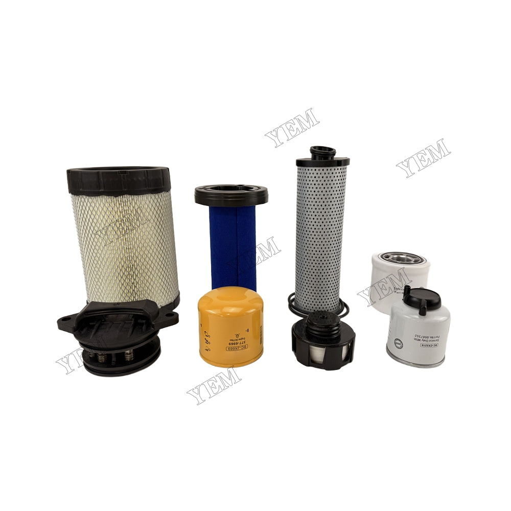 YEM Parts 1000/2000 Hour Maintenance Filter Kit 7333712 for Bobcat Loader S630 S650 T630 For Bobcat