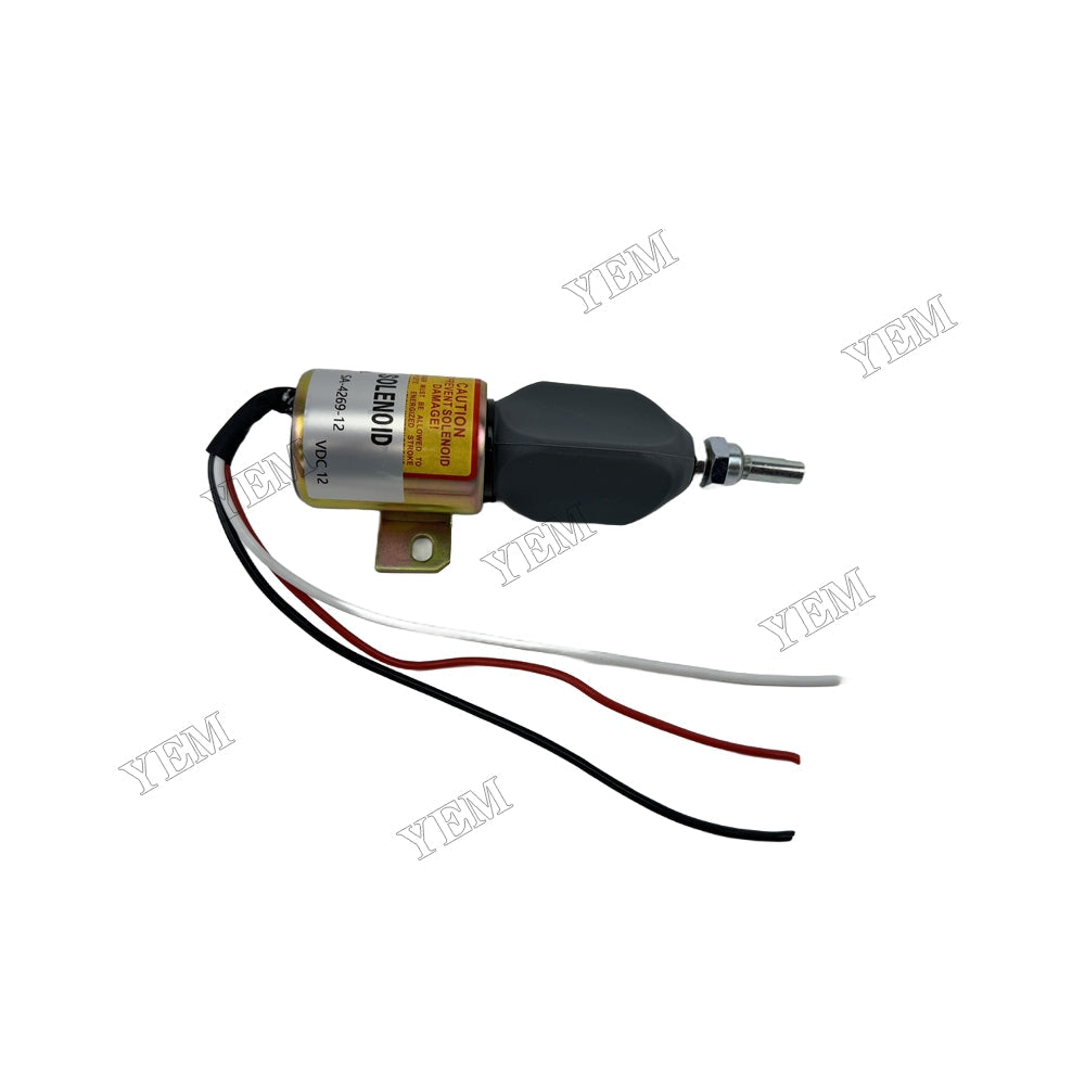 YEM Parts Fuel Stop Solenoid Valve SA-4269-12 for Komatsu WA320-3 Wheel Loader For Komatsu
