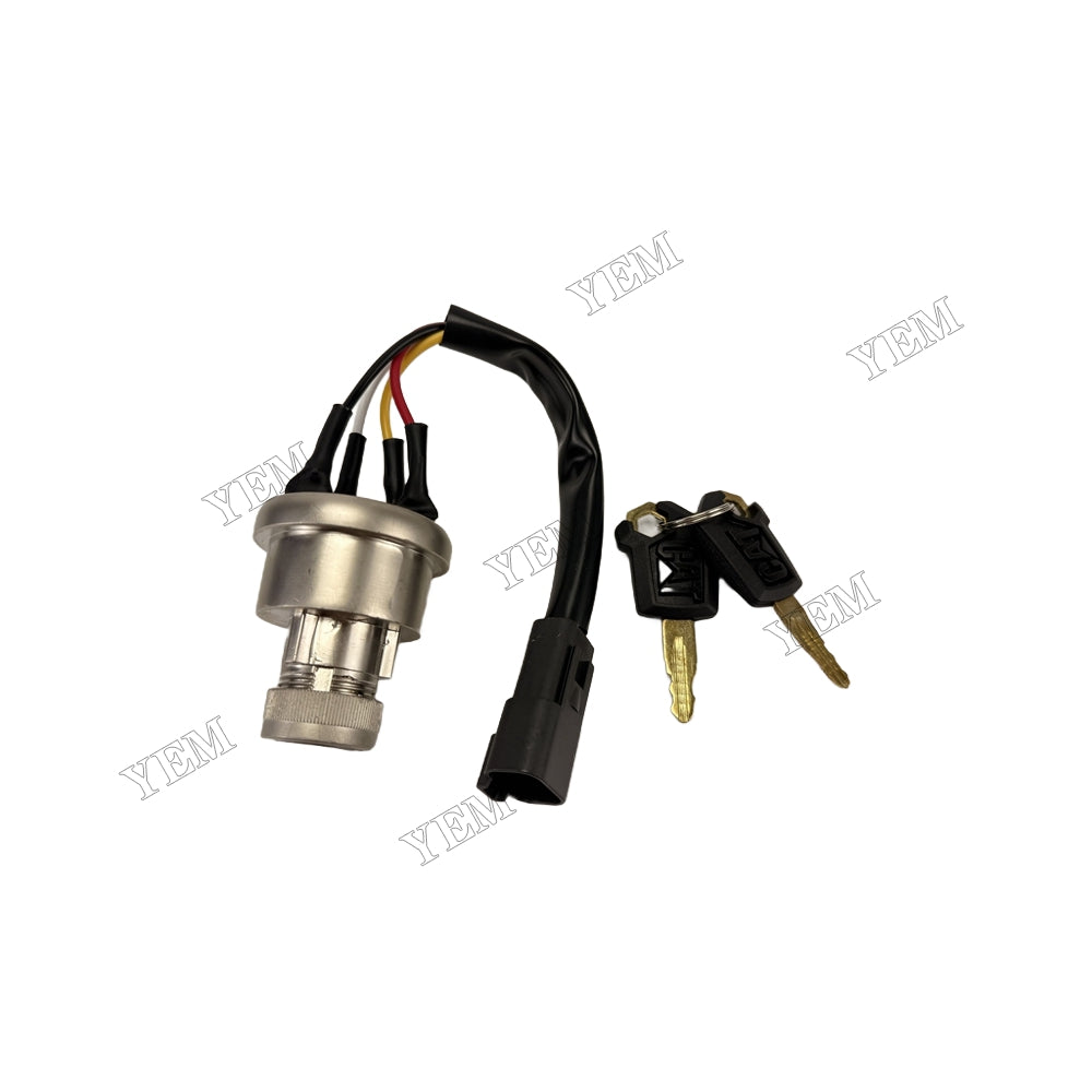YEM Parts Ignition Switch 142-8858 With 2 Keys for Caterpillar CAT Loader 906 257B 267B