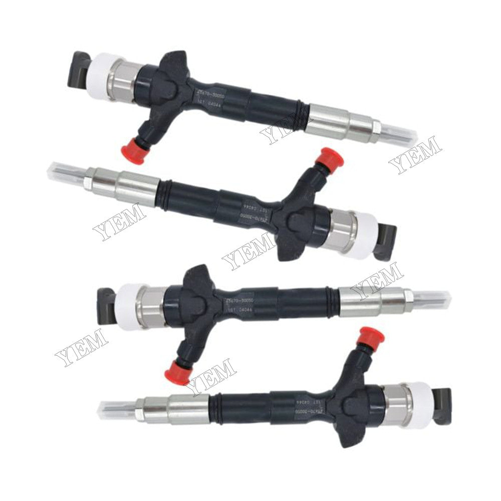 For Toyota Engine 2KD 2KD-FTV 4 PCS Fuel Injector 23670-39096 095000-5660