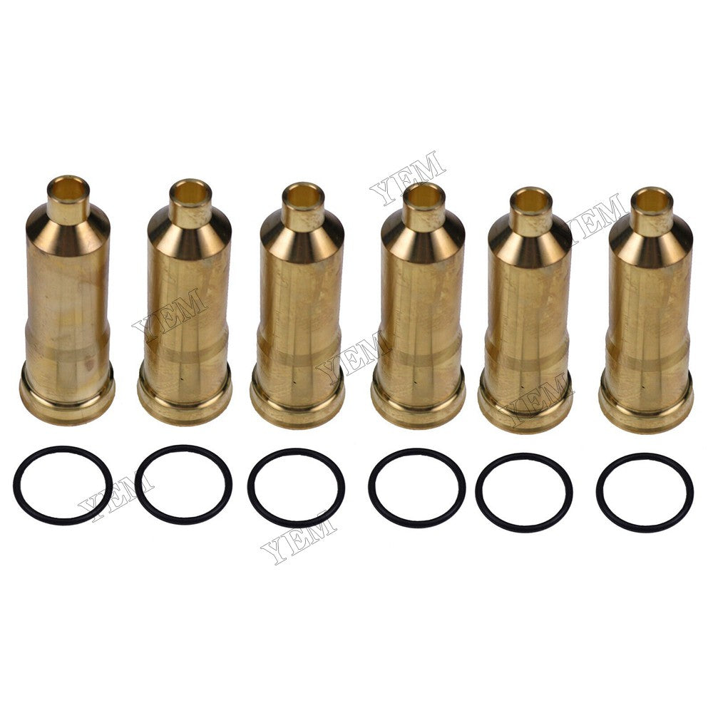 For Isuzu Engine 6HK1 6PCS Injector Sleeve 8-97602301-1 For Isuzu