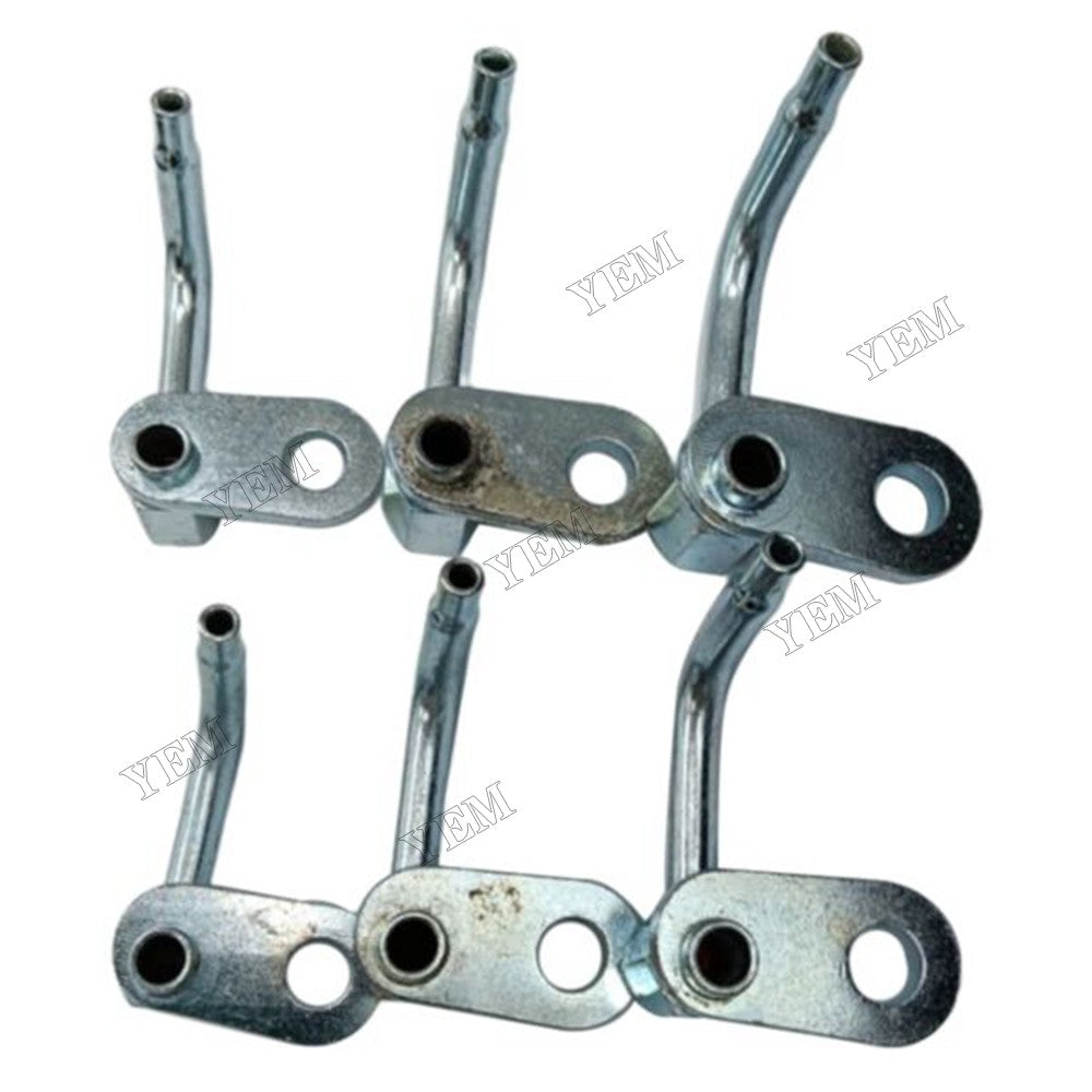 For Komatsu Engine S6D125 6D125 Excavator PC400-6 PC450-8 6PCS Piston Cooling Nozzle 6151-22-1810 For Komatsu