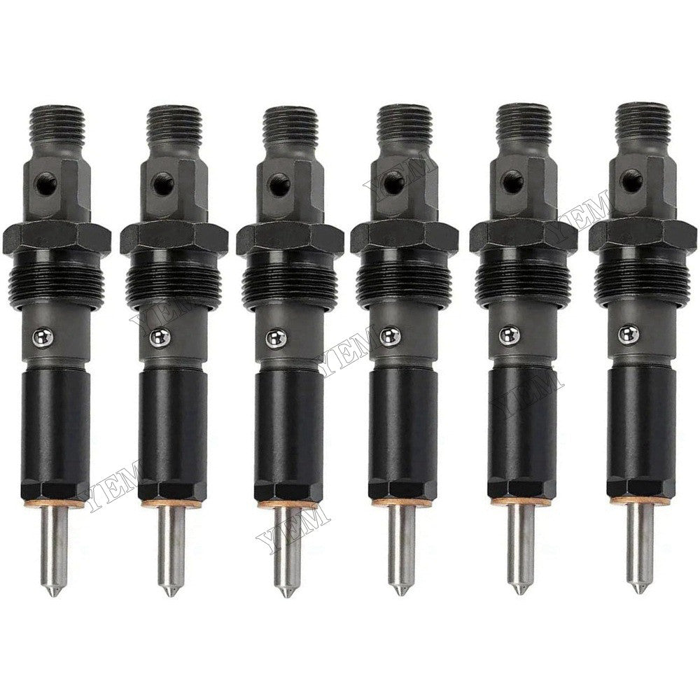 For Cummins Engine 6B5.9 ISB6.7 QSB3.9 QSB5.9 Hyundai Wheel Loader HL740-7 HL740TM-7 HL757-7 HL757TM-7 6Pcs Fuel Injector 3939696 For Cummins