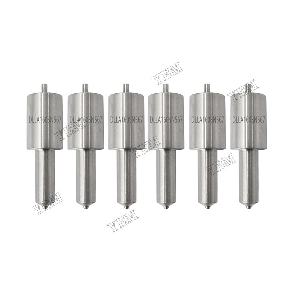 For Mitsubish Engine 6D22T 6D22TC 6D22T2 6D22T7 6Pcs Fuel Injection Nozzle DLLA150SN615 9432610223 ME705435 105015-6150