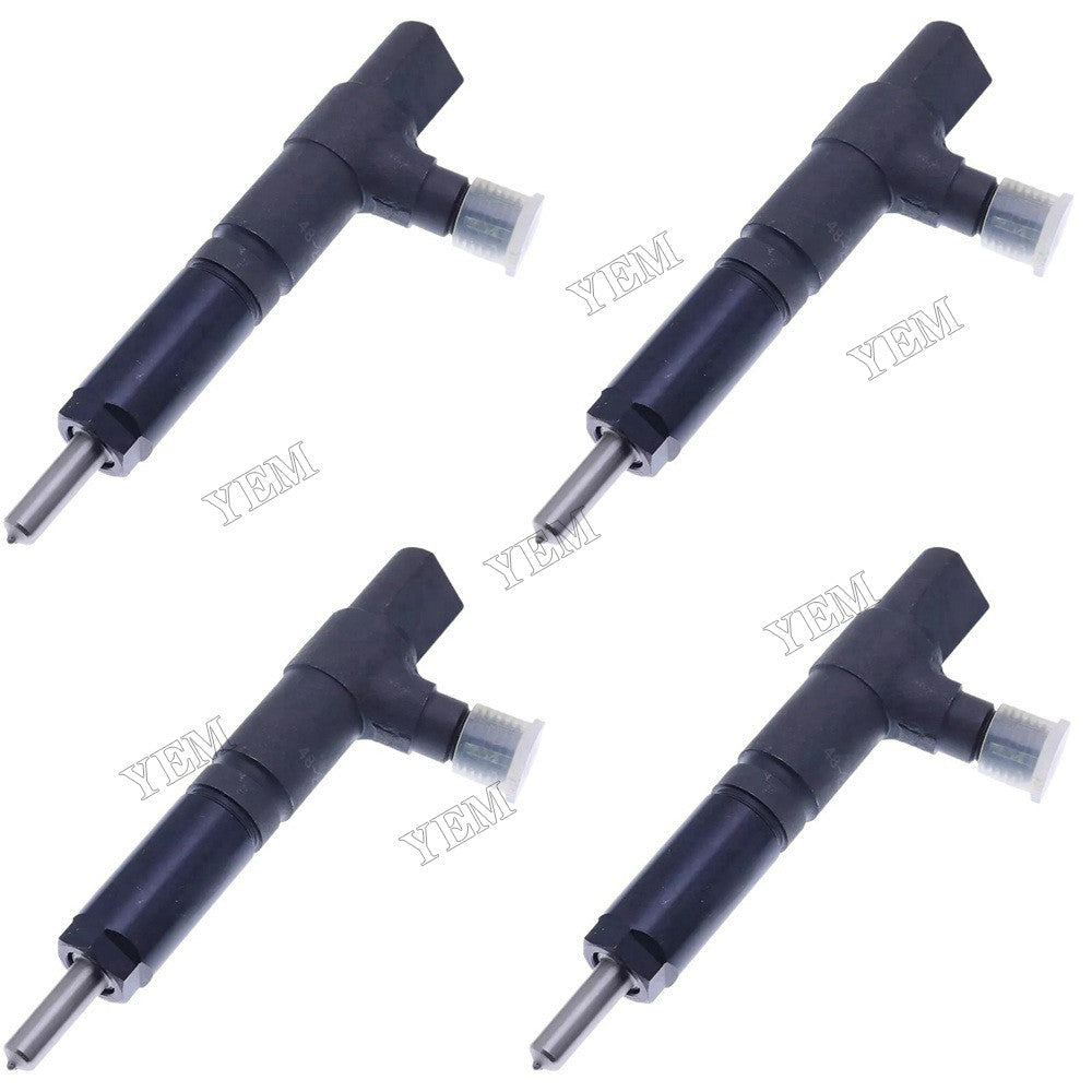 For Kubota Engine V2203 V2403 Hyundai Skid Steer Loader HSL650-7 4Pcs Fuel Injector 1G796-53000 1G796-53002