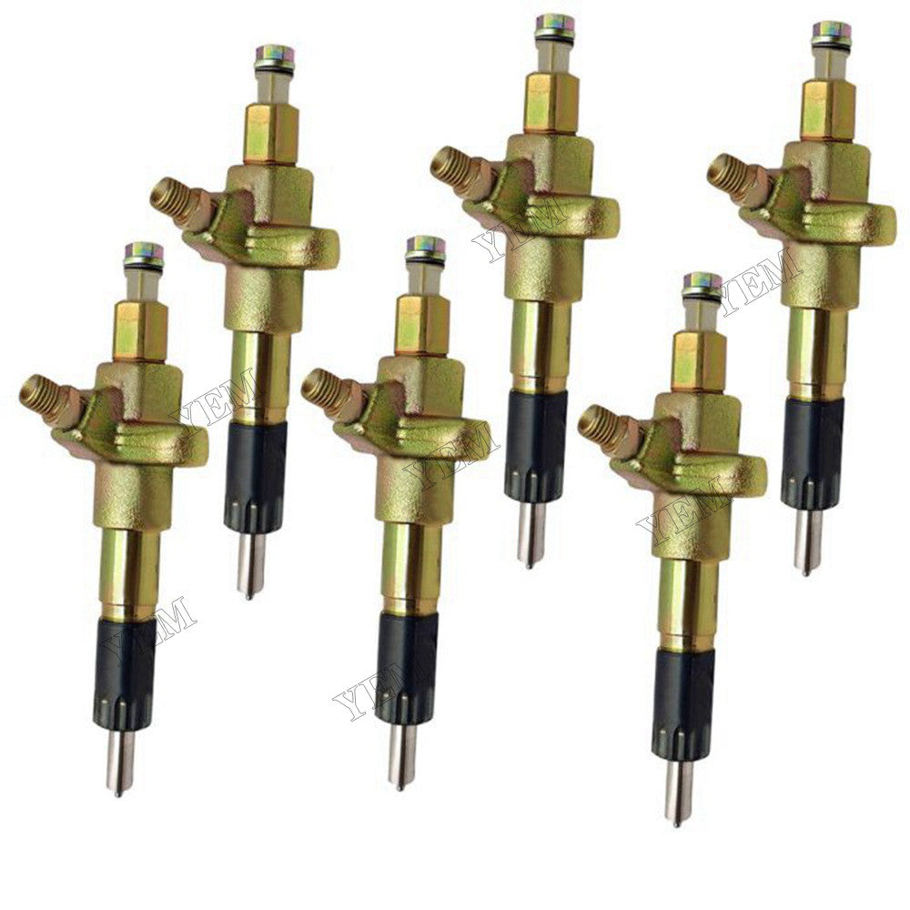 For Isuzu Engine 6SD1 Hitachi Excavator EX300-2 EX300-3 EX300-3C 6 PCS Fuel Injector 1153002892 1-15300289-2 For Isuzu