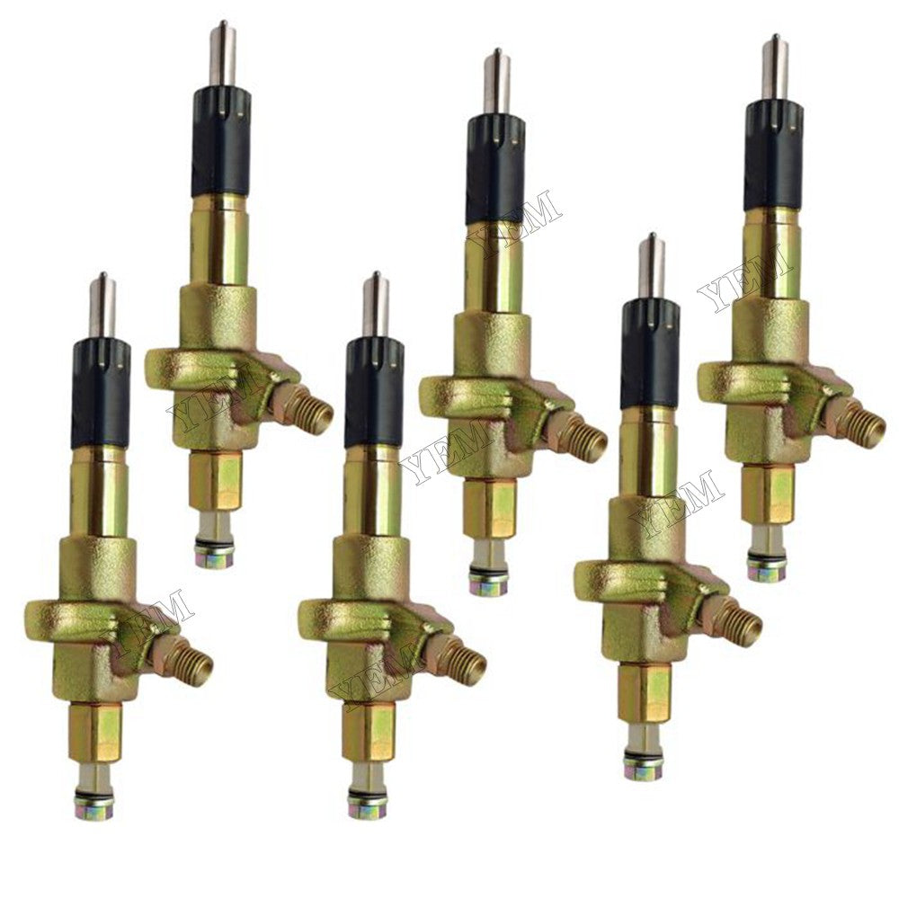 For Isuzu Engine 6SD1 Hitachi Excavator EX300-2 EX300-3 EX300-3C 6 PCS Fuel Injector 1153002892 1-15300289-2 For Isuzu