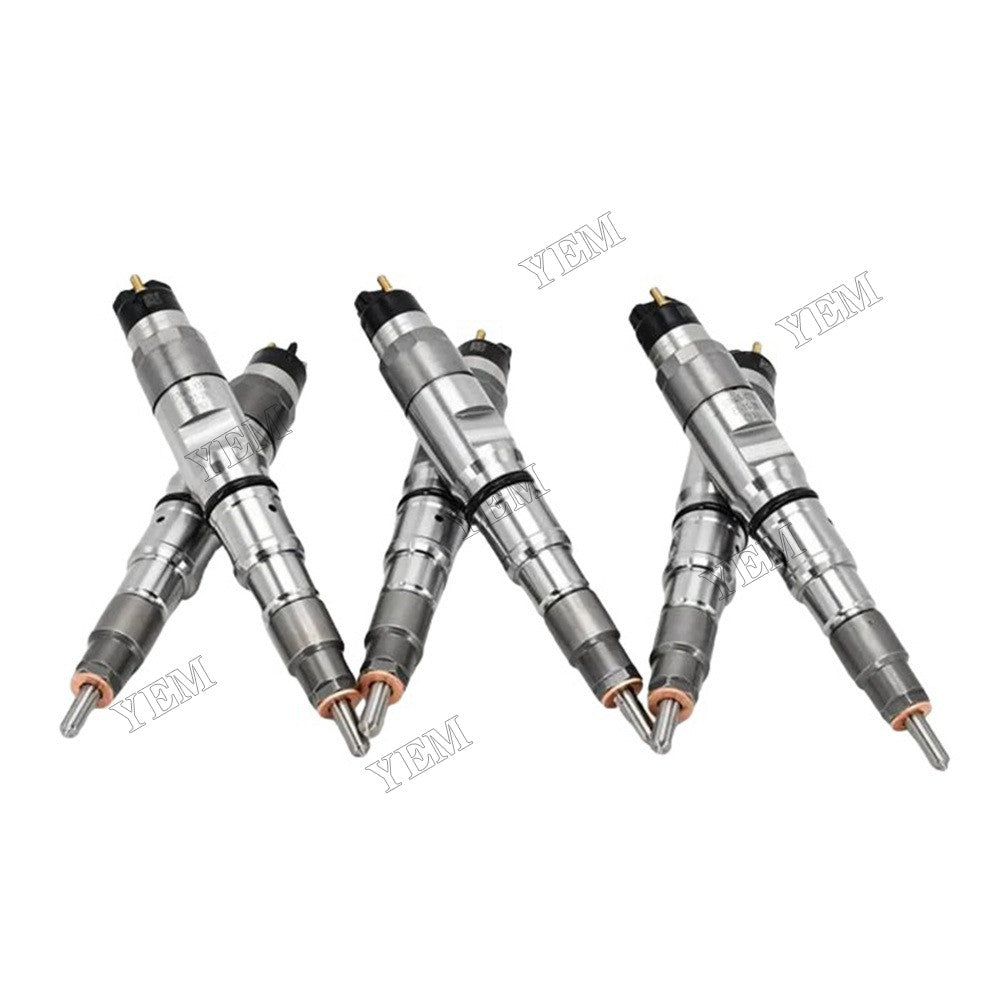 For Doosan Daewoo Engine DE08 6 Pcs Fuel Injector 65.10101-7050A 65101017050A For Daewoo