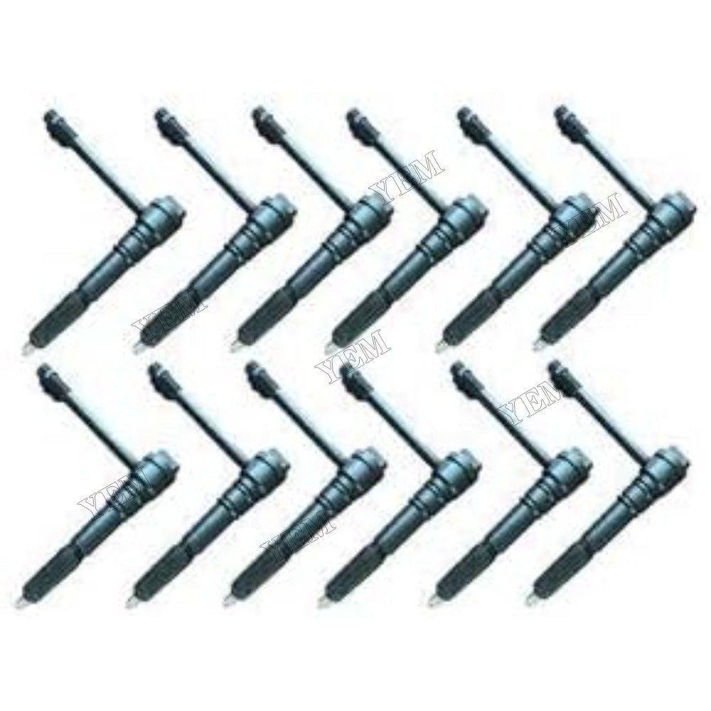 For Komatsu Engine SDA12V140-1 SDA12V140E-1 12 Pcs Fuel Injector 6215-11-3600