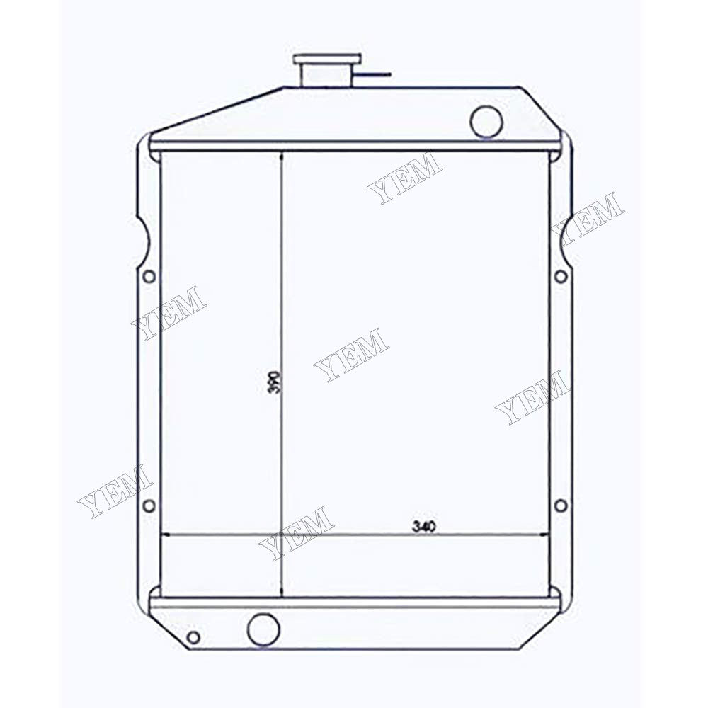 For Yanmar YM2500 YM3000 YM3110 John Deere 850 900HC 950 Tractor Radiator 122250-44501