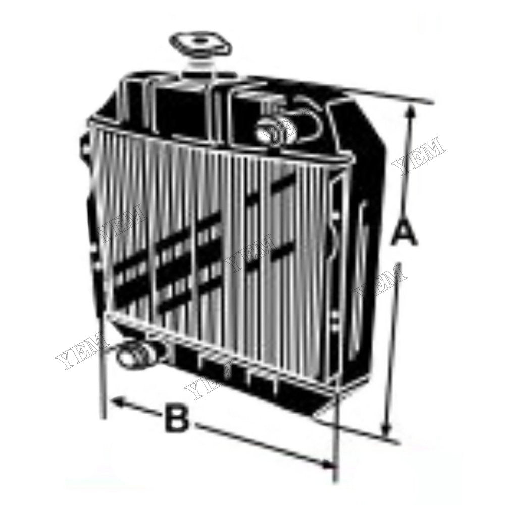 For Yanmar YM2500 YM3000 YM3110 John Deere 850 900HC 950 Tractor Radiator 122250-44501 For Yanmar