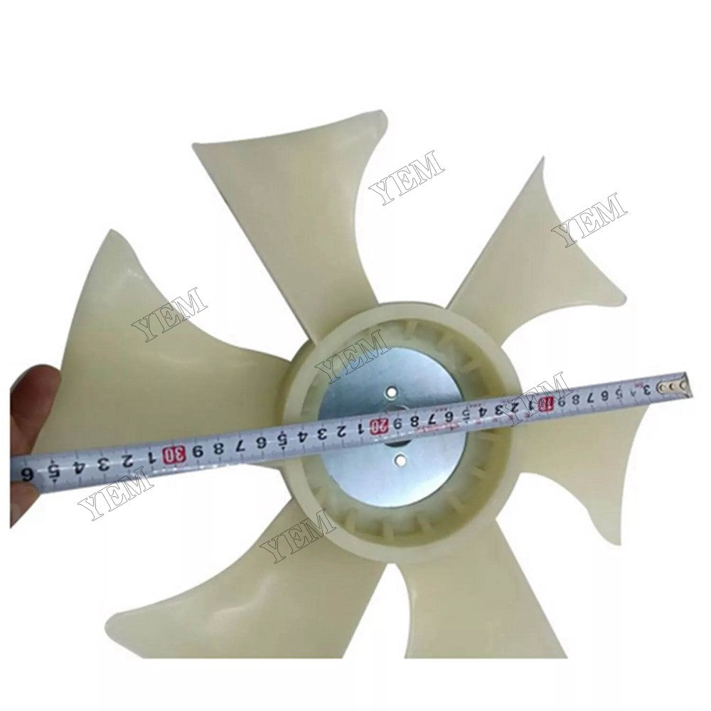 For Komatsu Engine 3D84E-5 3D88E-6 3D88E-7 Excavator PC30MR-2 PC30MR-5 PC35MR-2 PC35MR-3 6 Blades Fan YM129655-44740 For Komatsu