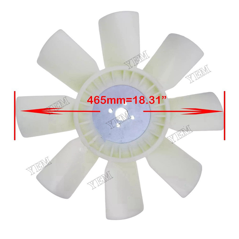 For Yanmar Engine 4TNE98 4TNE98-T 4TNV94L 4TNV98 4TNV98C 4TNV98CT 4TNV98T Cooling Fan Blade 129953-44710 For Yanmar