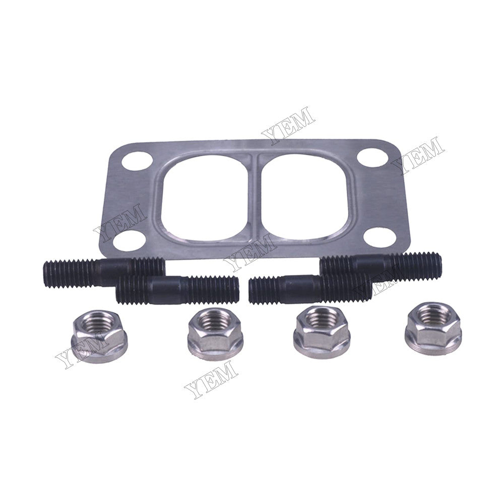 For Cummins Engine 5.9L 4B3.9L Turbo Mounting Studs Nuts With Gasket 3818823 3818824 3901356