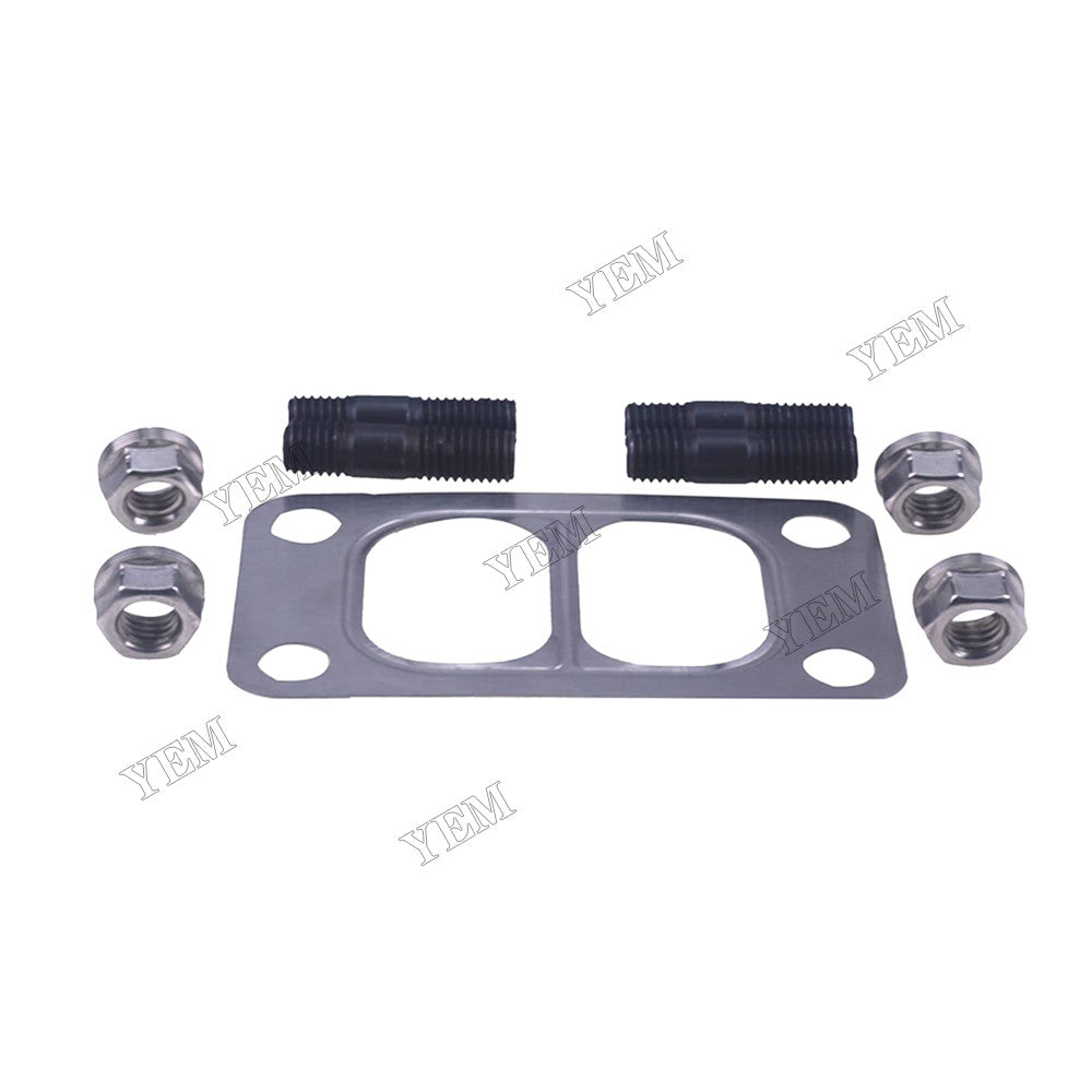 For Cummins Engine 5.9L 4B3.9L Turbo Mounting Studs Nuts With Gasket 3818823 3818824 3901356 For Cummins
