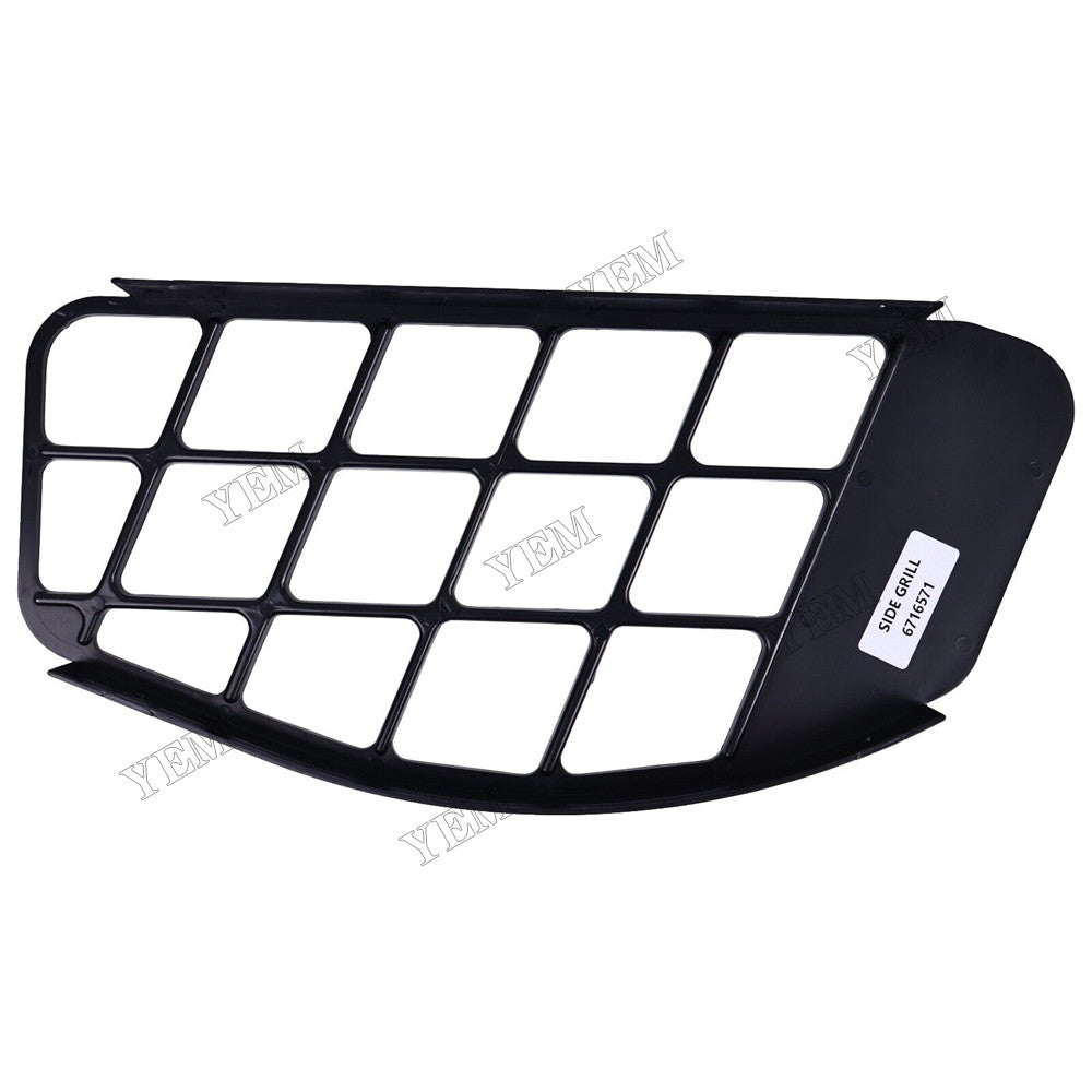 For Bobcat Skid Steer Loader 653 751 753 763 773 7753 Side Grill Air Discharge Louver Plastic RH 6716573 For Bobcat