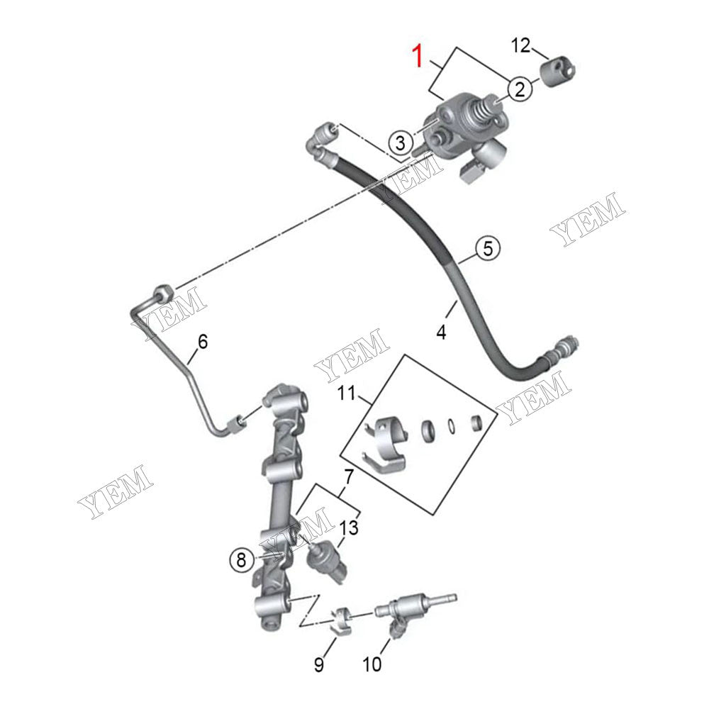For BMW F20 F21 F30 116i 118i 316i 320i N13 High Pressure Fuel Pump 13518605103 For BMW