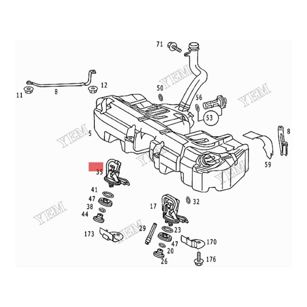 For Honda Motorcycle PCX150 WW150 Fuel Pump Assembly 16700-K35-V01 For Honda