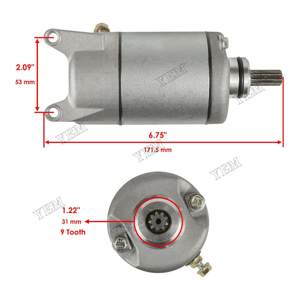 For Yamaha Grizzly 350 Wolverine 350 YZF600R FZR600R Bruin 350 Wolverine 350 12V Starter Motor 3HE-81800-00-00 For Yamaha