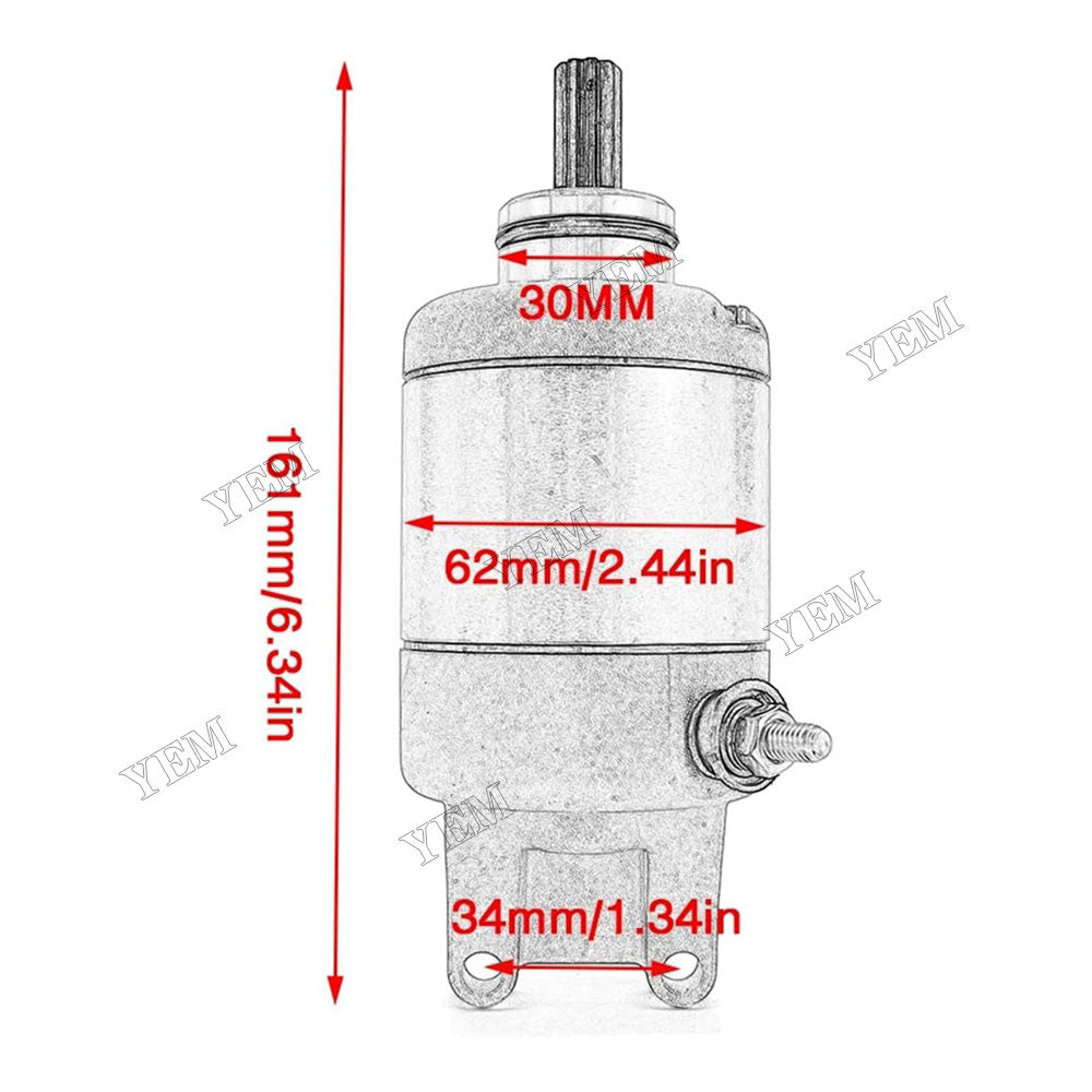 For Honda Motorcycle VT125C2 XL125V Starter Motor 31200-KGB-611 For Honda