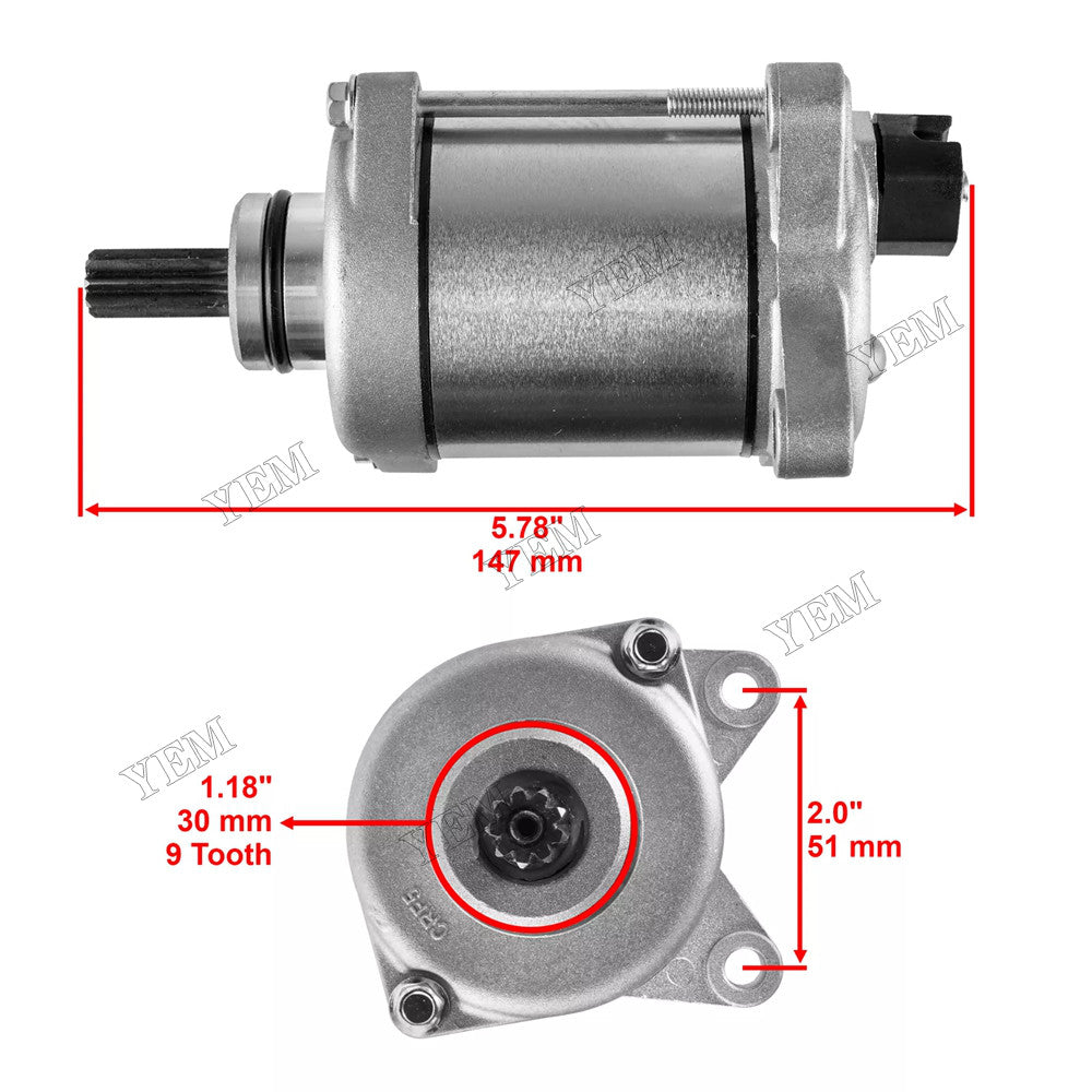 For Honda Recon 250 2x4 ES 2008-2020 ATV 12V Starter Motor 31200-HM8-B61 For Honda