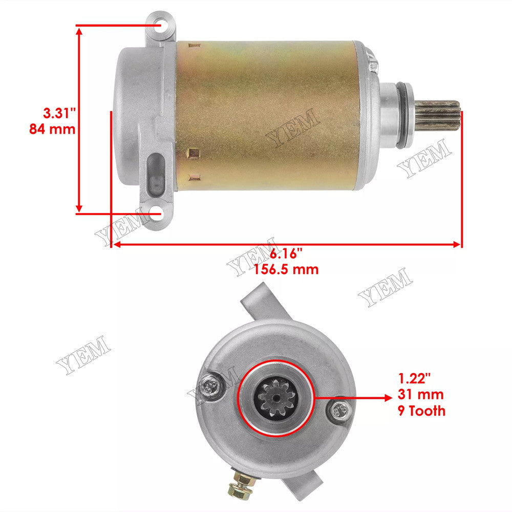 For Yamaha Big Bear 250 350 400 Wolverine 350 Starter Motor 4KB-81890-00-00 4KB-81800-00-00 For Yamaha