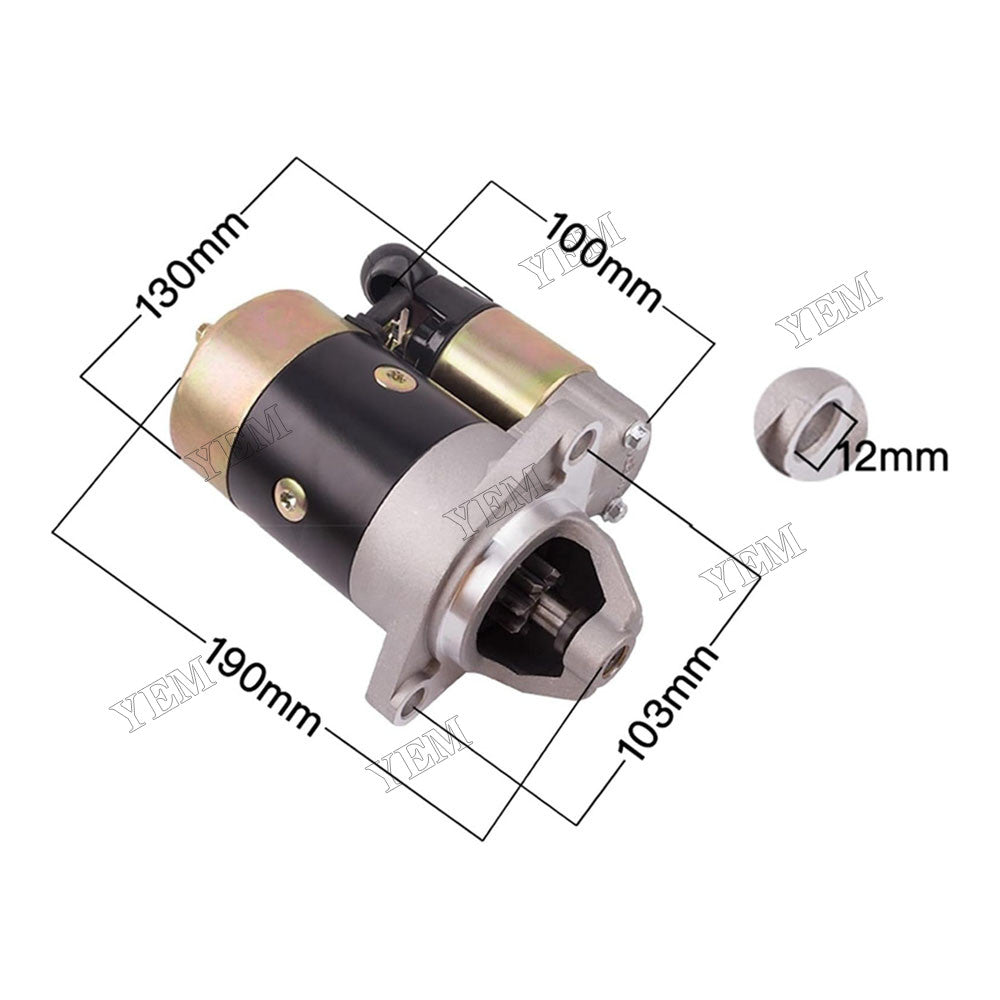 For Kipor KDE6700TA3 KDE6500T KDE6700TA Generator Starter Motor QD114A For Kipor